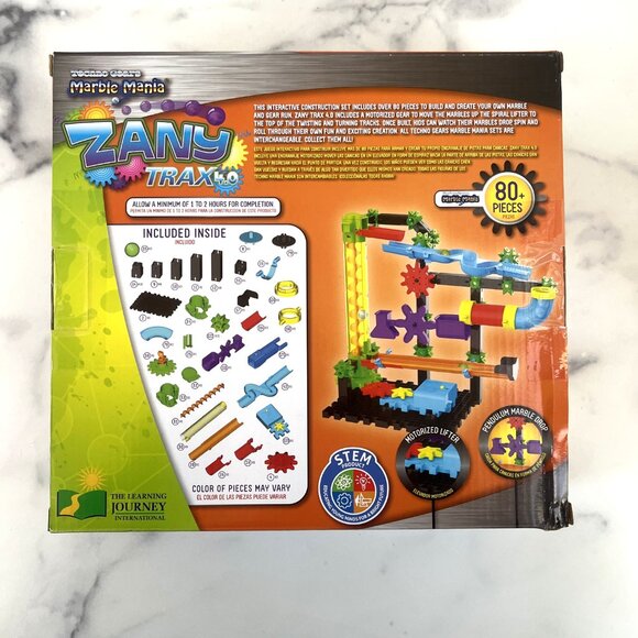NEW Techno Gears Marble Mania Zany Trax 4.0 STEM Construction Set, 80+ pieces - Picture 3 of 6